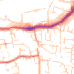 Daytime road noise heatmap for LS25 2ED
