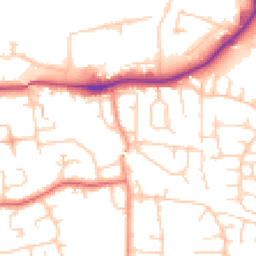 Daytime road noise heatmap for LS25 2EQ