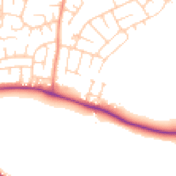 Daytime road noise heatmap for LS25 2FD