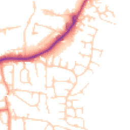 Daytime road noise heatmap for LS25 2LH