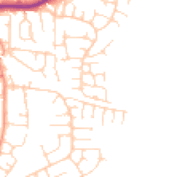 Daytime road noise heatmap for LS25 2LT