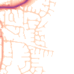 Daytime road noise heatmap for LS25 2LX