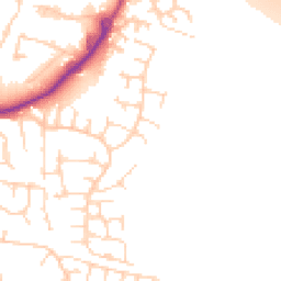 Daytime road noise heatmap for LS25 2NG