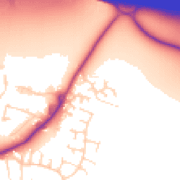 Daytime road noise heatmap for LS25 2PQ