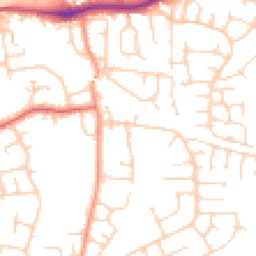 Daytime road noise heatmap for LS25 2QF