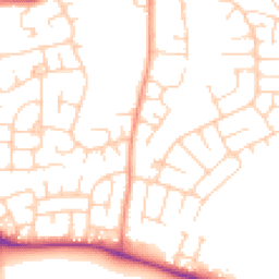 Daytime road noise heatmap for LS25 2QH