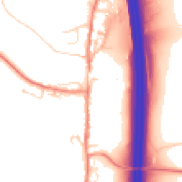 Daytime road noise heatmap for LS25 3AB