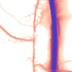 Daytime road noise heatmap for LS25 3AD
