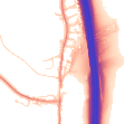 Daytime road noise heatmap for LS25 3AJ