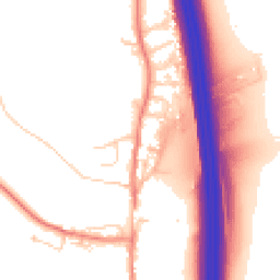 Daytime road noise heatmap for LS25 3AL