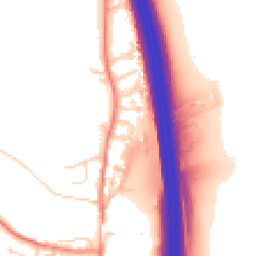 Daytime road noise heatmap for LS25 3AN