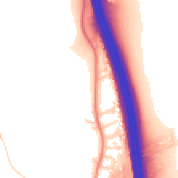 Daytime road noise heatmap for LS25 3AW