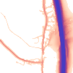 Daytime road noise heatmap for LS25 3AY