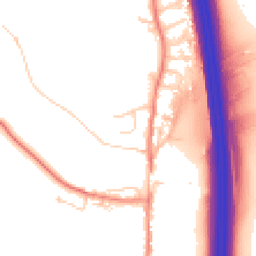 Daytime road noise heatmap for LS25 3AZ
