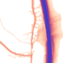 Daytime road noise heatmap for LS25 3BT
