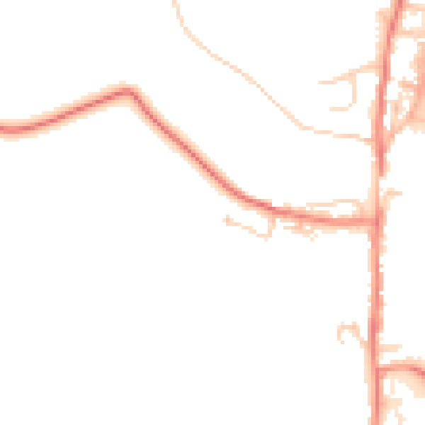 Daytime road noise heatmap for LS25 3BX