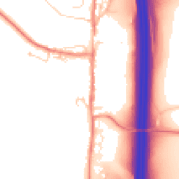 Daytime road noise heatmap for LS25 3DA