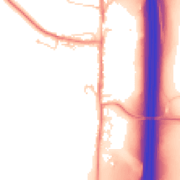 Daytime road noise heatmap for LS25 3DD