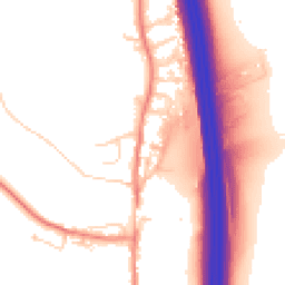 Daytime road noise heatmap for LS25 3EL