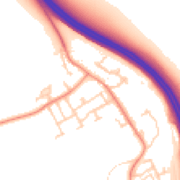 Daytime road noise heatmap for LS25 4AQ