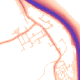 Daytime road noise heatmap for LS25 4AW