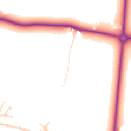 Daytime road noise heatmap for LS25 4BH