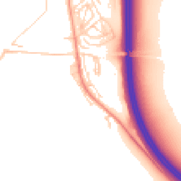 Daytime road noise heatmap for LS25 4DE