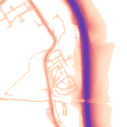 Daytime road noise heatmap for LS25 4EU