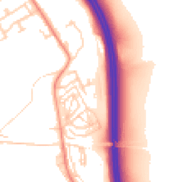 Daytime road noise heatmap for LS25 4EZ