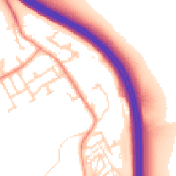 Daytime road noise heatmap for LS25 4FB