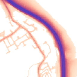 Daytime road noise heatmap for LS25 4FD