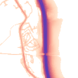Daytime road noise heatmap for LS25 4FL