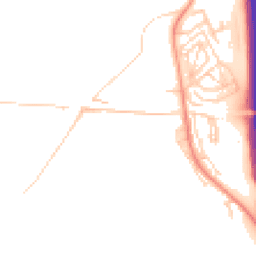 Daytime road noise heatmap for LS25 4FT