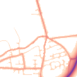 Daytime road noise heatmap for LS25 5AA