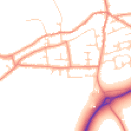 Daytime road noise heatmap for LS25 5AU