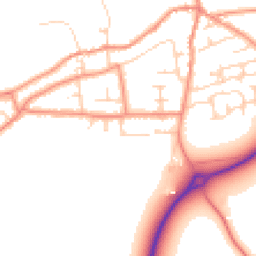 Daytime road noise heatmap for LS25 5AY