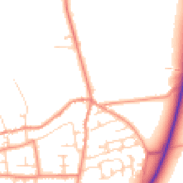 Daytime road noise heatmap for LS25 5BJ
