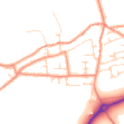 Daytime road noise heatmap for LS25 5BQ