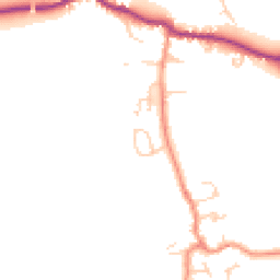 Daytime road noise heatmap for LS25 5ED