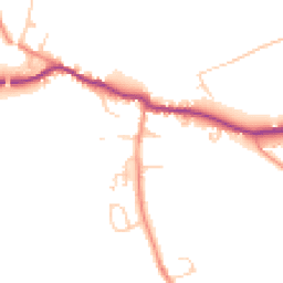 Daytime road noise heatmap for LS25 5EE