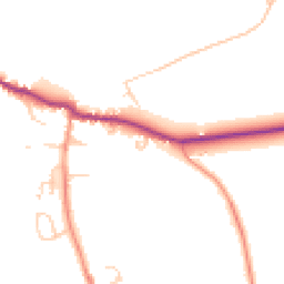 Daytime road noise heatmap for LS25 5EF