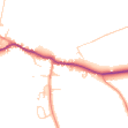 Daytime road noise heatmap for LS25 5EG