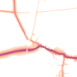 Daytime road noise heatmap for LS25 5EZ