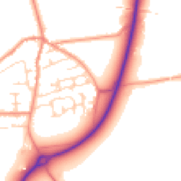 Daytime road noise heatmap for LS25 5FF