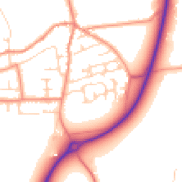Daytime road noise heatmap for LS25 5FJ