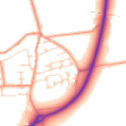 Daytime road noise heatmap for LS25 5GF