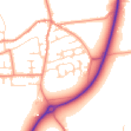 Daytime road noise heatmap for LS25 5GJ