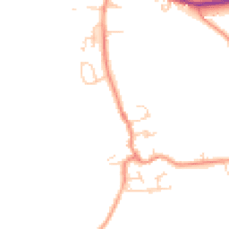 Daytime road noise heatmap for LS25 5HF