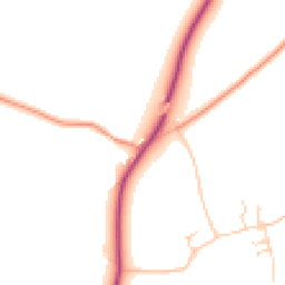 Daytime road noise heatmap for LS25 5JH