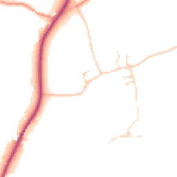 Daytime road noise heatmap for LS25 5JR